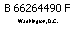 Text Box: B 66264490 F
Washington, D.C.
